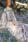 Eleanor Fortescue-Brickdale,RWS In the Springtime oil painting artist